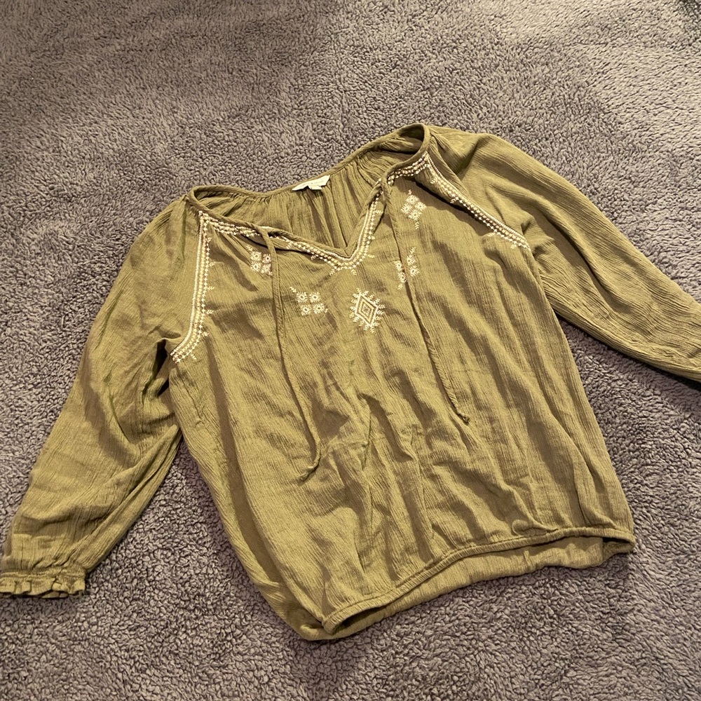 Lucky brand Green blouse